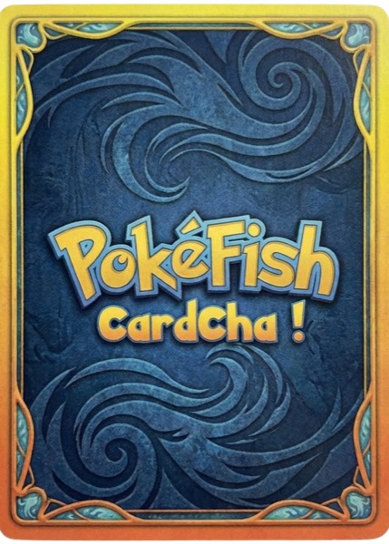 PokiFish Cardcha wave-textured card back