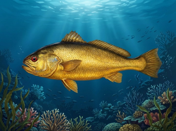 AI fish identification example featuring a Large Yellow Croaker