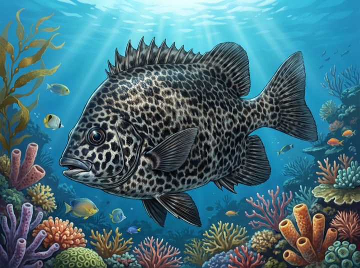 Striped Beakfish catalog art